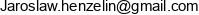 Jaroslaw Henzelin Email address