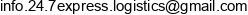 24 7 Express Logistics Adres e-mail