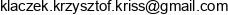 Krzysztof Klaczek Solutions Email address