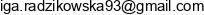 Iga Radzikowska Email address