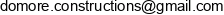 Domore Constructions Email address