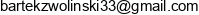Ban Development Bartosz Zwolinski Email address
