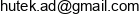 Hutek Email address