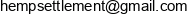 Hemp Settlement Email address
