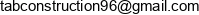 Tab Construction Adres e-mail