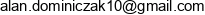 Apex Development Alan Dominiczak Email address