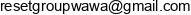 Reset Group Email address
