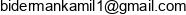 Kamil Biderman Dogus Email address