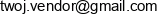 Twoj Vendor Blazej Korejwo Adres e-mail