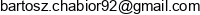 Bartosz Chabior Adres e-mail