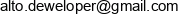 Alto Deweloper Email address