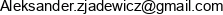 Aleksander Zjadewicz Adres e-mail