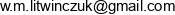 W M Litwinczuk Email 1