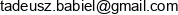 Babiel Pro Tadeusz Bogdan Babiel Adres e-mail