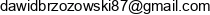 Dawid Brzozowski Concept Email address