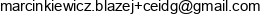 Blazej Marcinkiewicz Email address