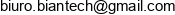 Biantech Email address
