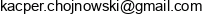 Kacper Chojnowski Profizjo Email address
