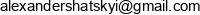 Oleksandr Shatskyi Email address