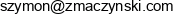 Obsluga Inwestycji Szymon Zmaczynski Email address