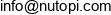 Nutopi Email address
