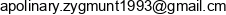 Apolinary Zygmunt Adres e-mail