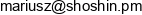 Shoshin Adres e-mail