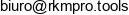 Rkmpro Tools Email address