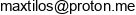 Maxtilos Email address